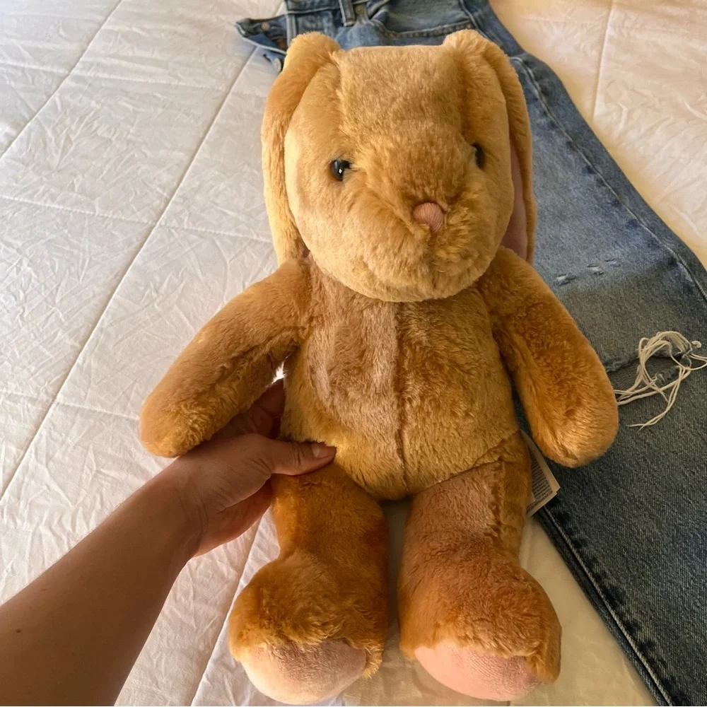 Build A Bear Brown Bunny‎ Rabbit Long Pink Ears Plush Stuffed Animal Pawlette - Picture 6 of 6